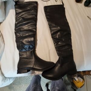 Elegant Black Over the Knee Boots